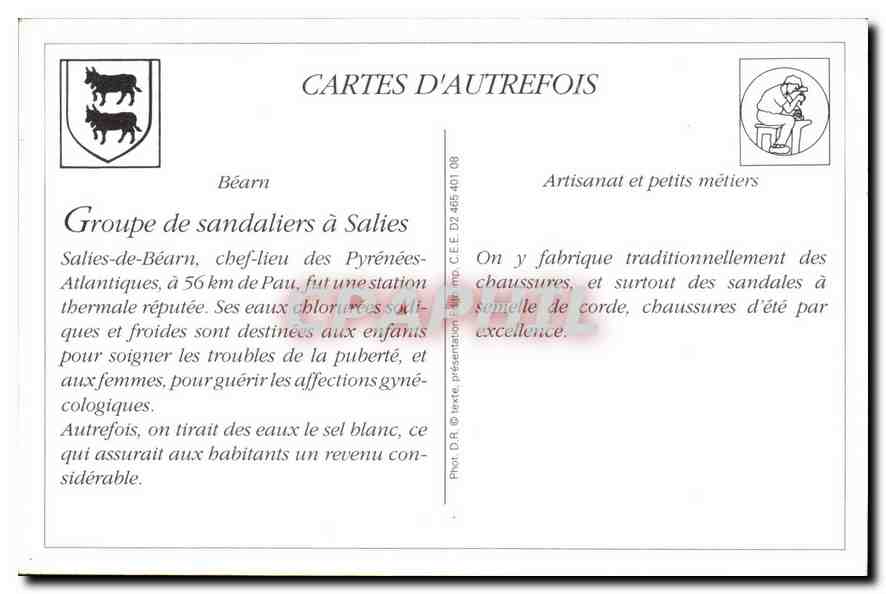 REPRO Salies de Bearn Groupe de Sandaliers  — Rückseite