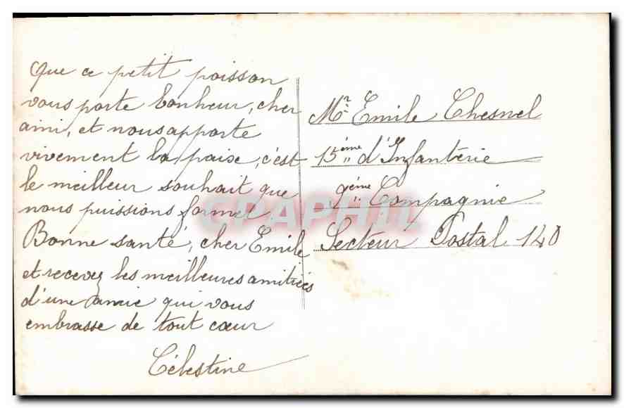 CPA Premier Avril Femme — Verso