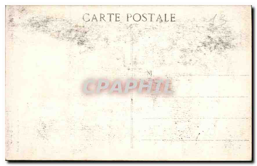 CPA Marseille Basilique de N D de la Garde  — Rückseite