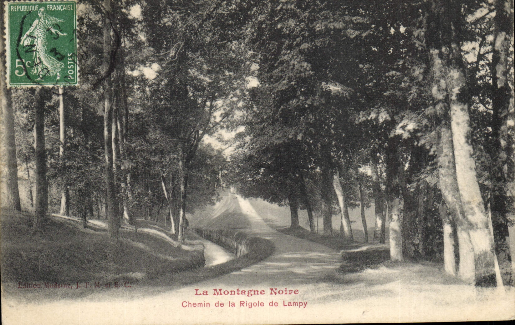 CPA La Montagne Noire Chemin de la Rigole de Lampy 