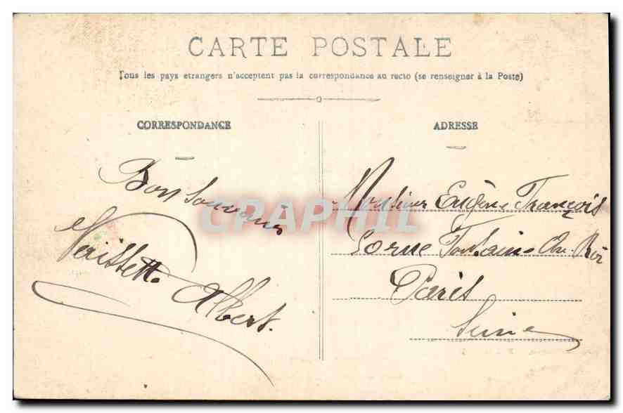 CPA La Montagne Noire Chemin de la Rigole de Lampy  — Rückseite