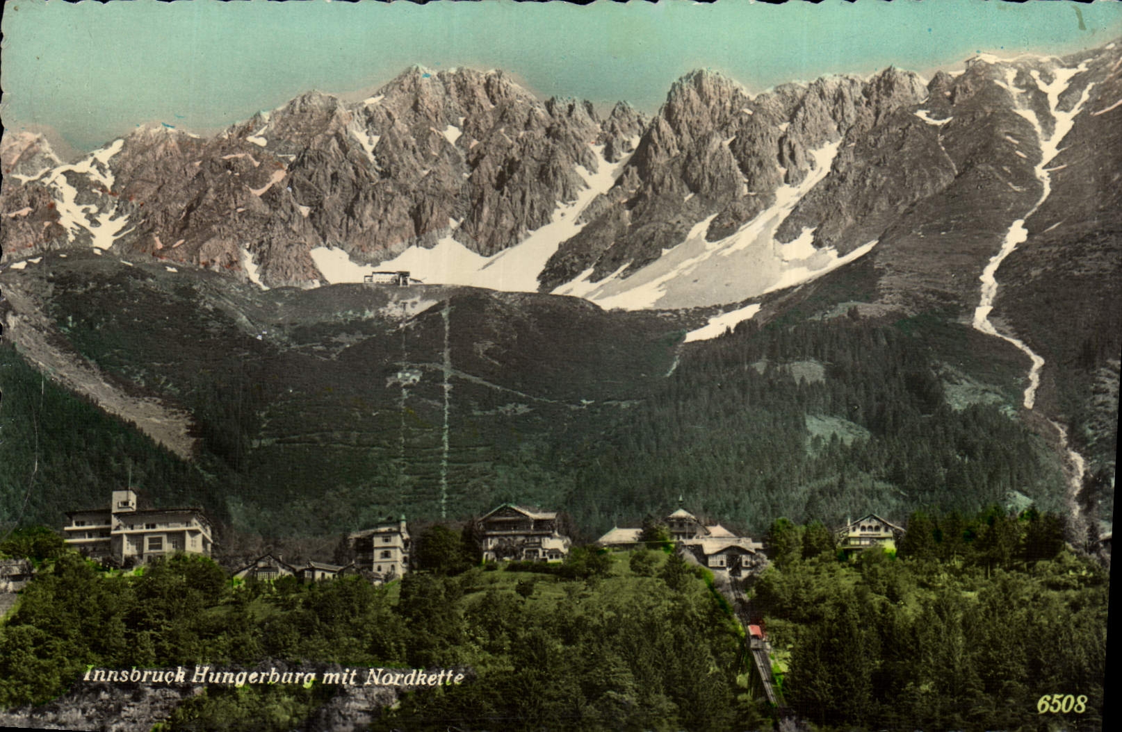 CPA Innsbruck hungerburg mit Nordkette 