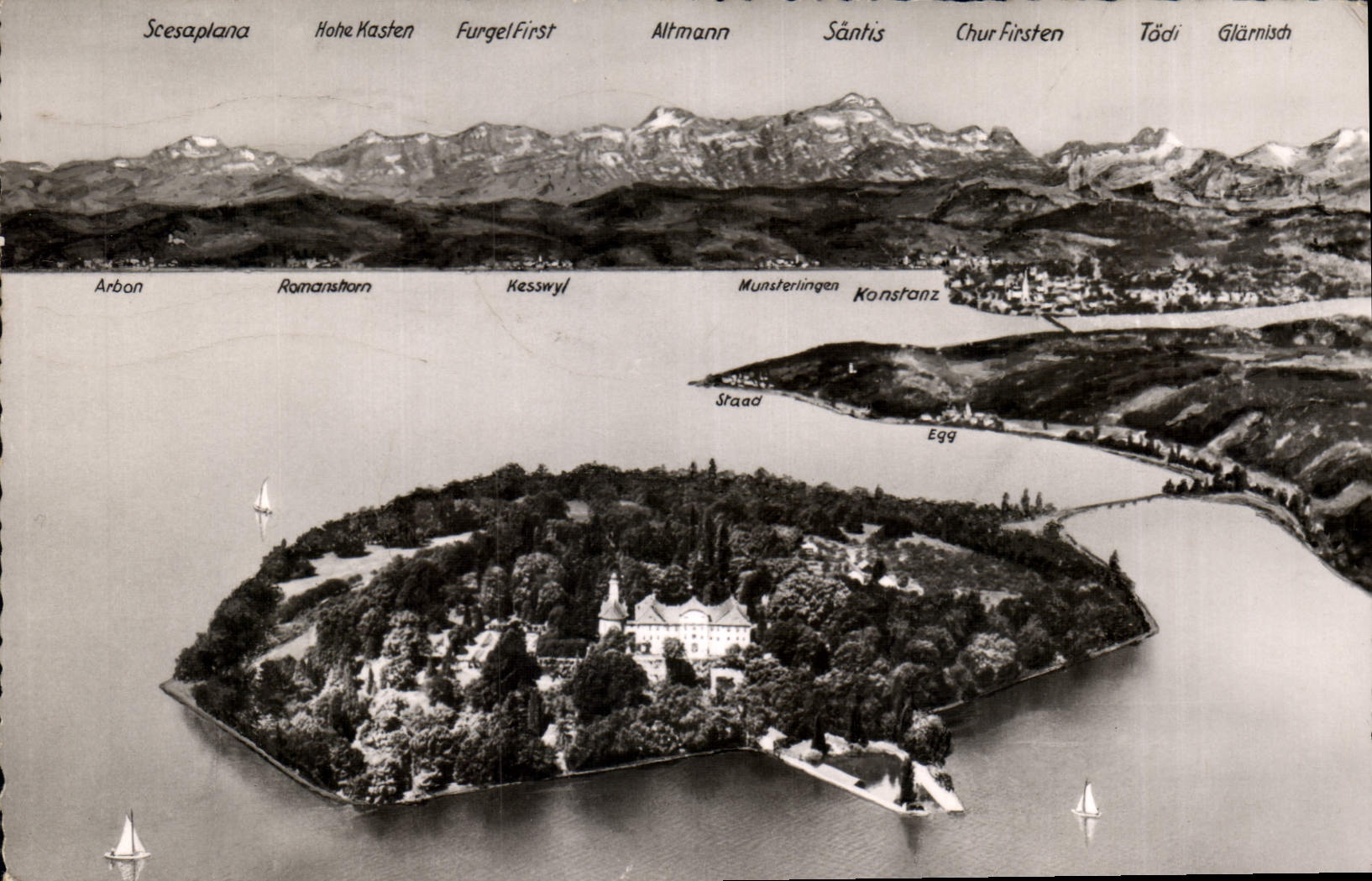 CPA Insel Mainau im Bodensee 
