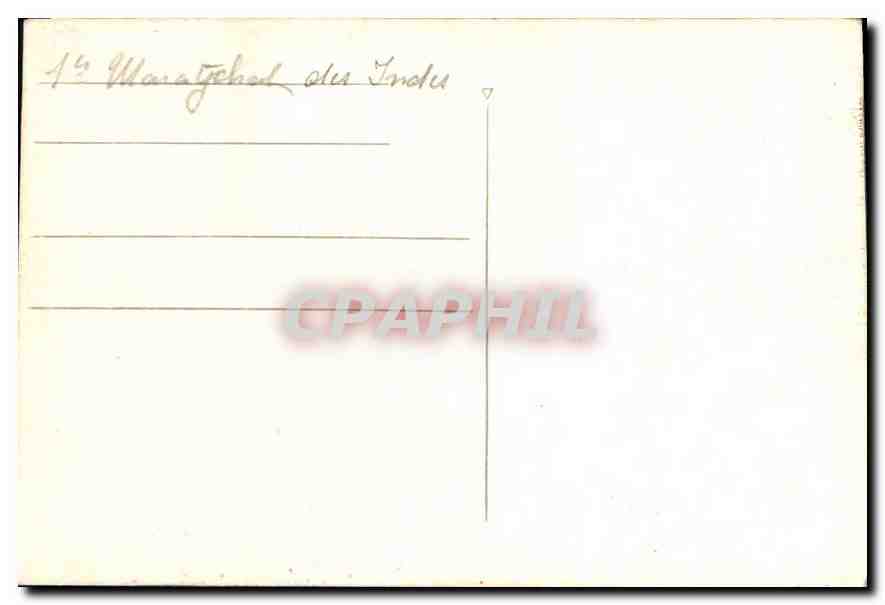 CARTE PHOTO Homme Inde india — Verso