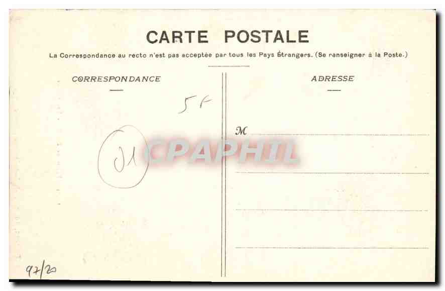 CPA Eglise de Brou Les Stalles  — Rückseite