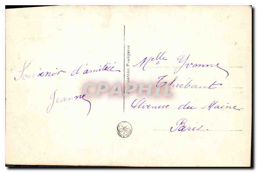 CPA Bonne Fete  — Verso