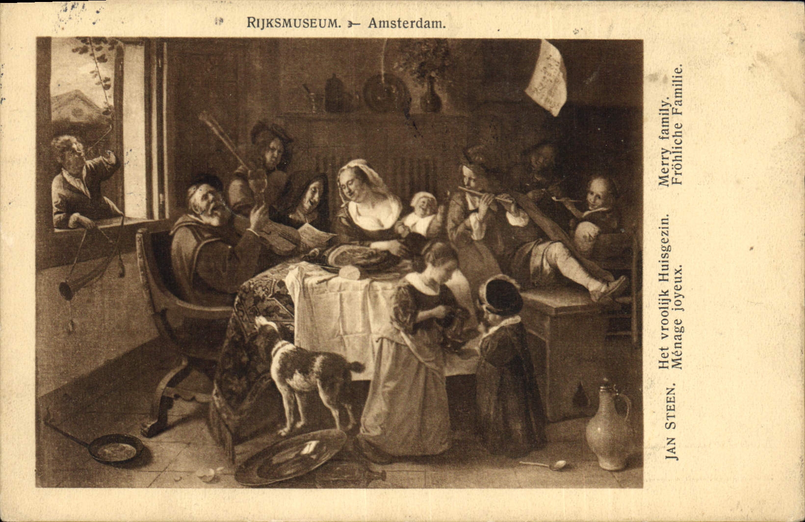 CPA Rijkmuseum Amsterdam Jan Steen