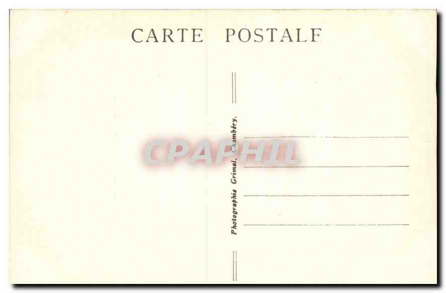 CPA La Savoie Touritique Jean Jacques Rousseau  — Rückseite