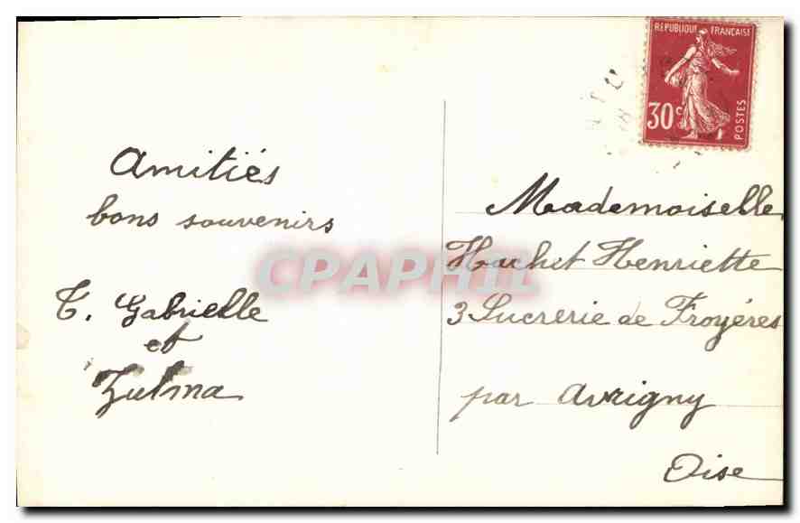 Lächelnde junge Frau — gerahmtes Porträt — Verleger T.A. Noter, Nr. 3605 — Rückseite