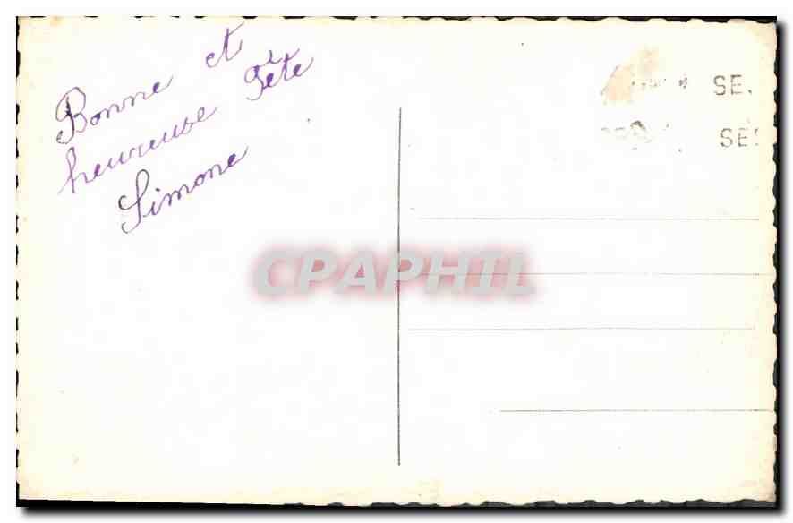 CPA Femme — Verso