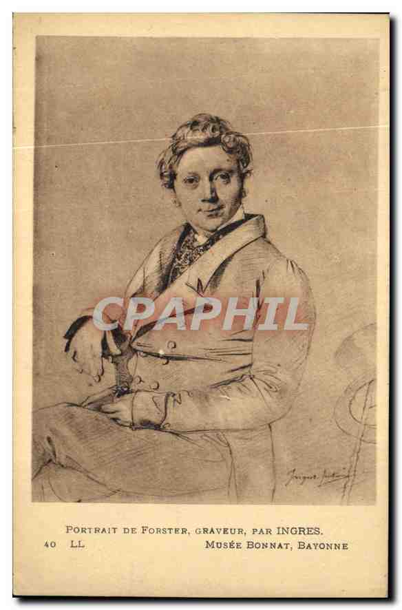 CPA Portrait De Forster Graveur Par Ingres Musee Bonnat Bayonne 