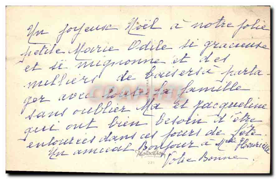 CPA Joyeux Noel  — Rückseite