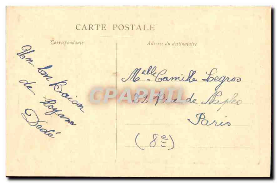 CPA Le Portait de Medor Enfants Chien — Rückseite