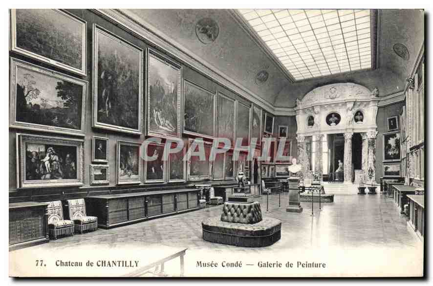 CPA Musee Conde Galerie de Peinture 