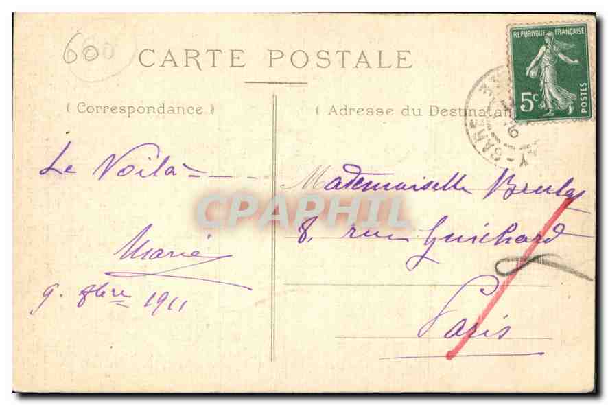 Environ de Chantilly — L'Etang de Comelle — Le Château de la Reine — Reverso