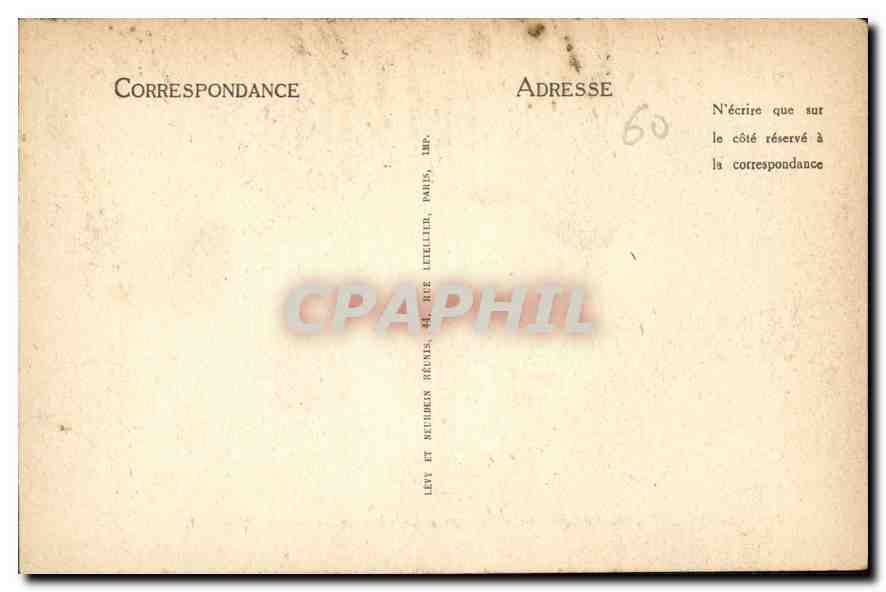 CPA Compiegne Le Chateau Chambre a Coucher de Napoleon  — Verso