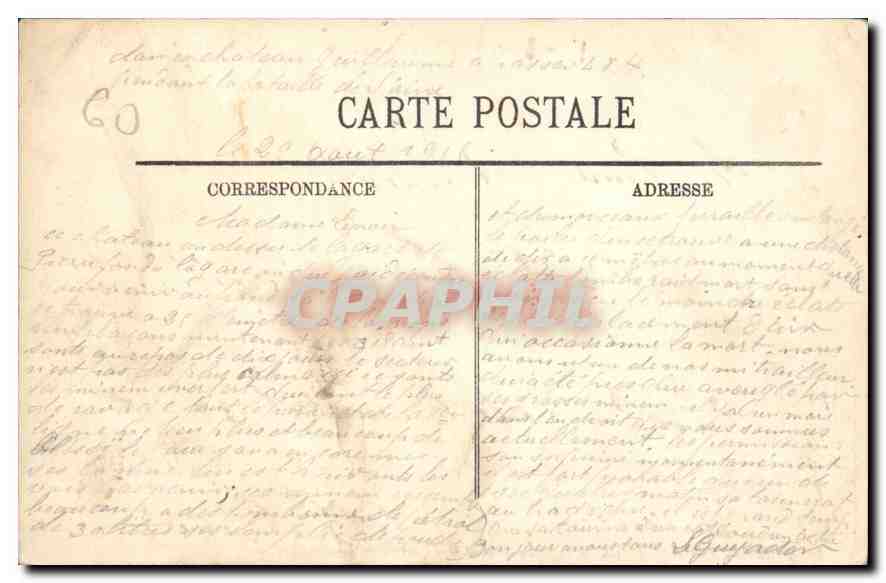 Pierrefonds — Le Château — La Façade et l'Entrée — Éditeur L.L. — Reverso