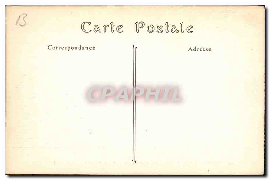 CPA Environs de Chantilly L'Etang e le Chateau de la Reine Blanche  — Rückseite