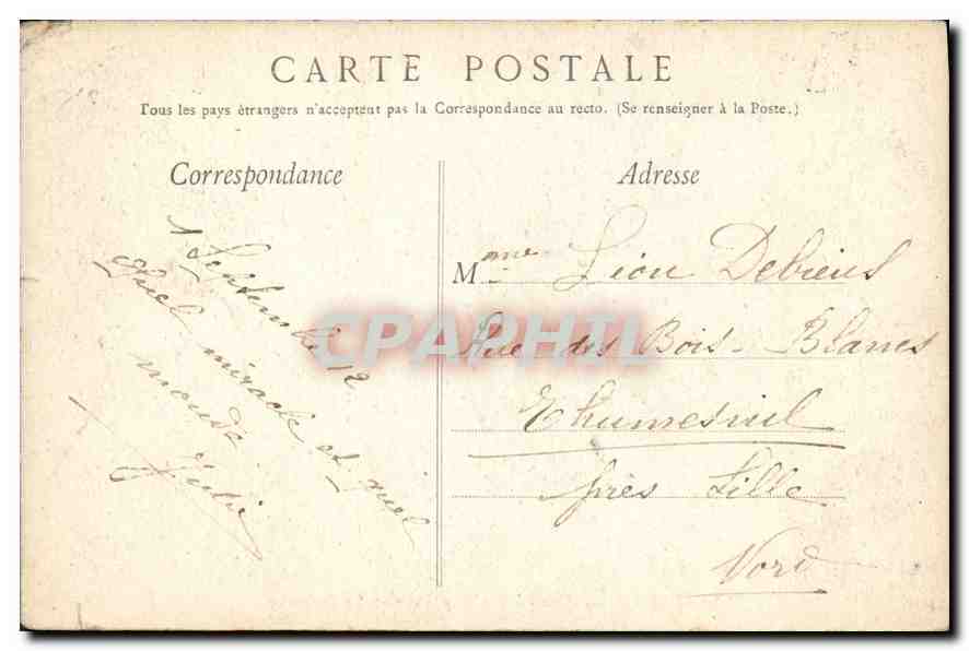 CPA Lourdes Grotte des Espeluges Le Calvaire  — Verso