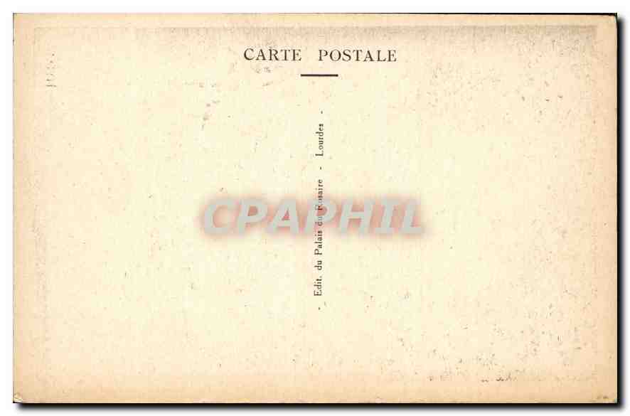 CPA Lourdes Le Santuaire et le Gave  — Verso