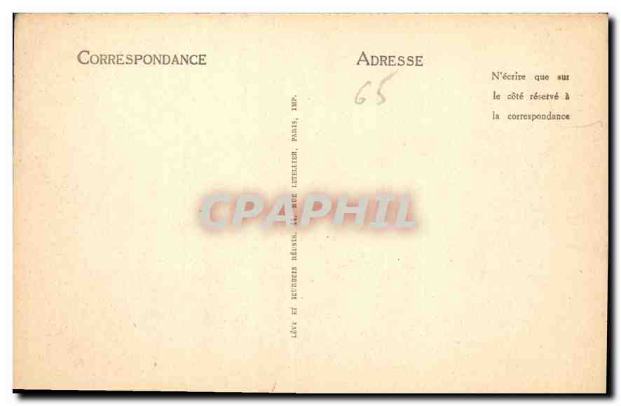 CPA Lourdes La Basilique et le Gave  — Verso