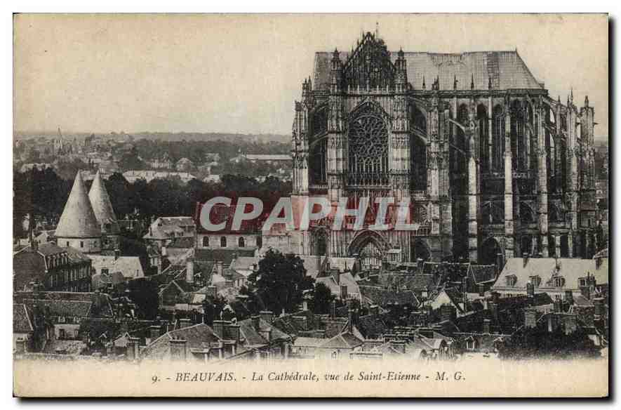 Beauvais - La Cathédrale, vue de Saint-Etienne - M. G.
