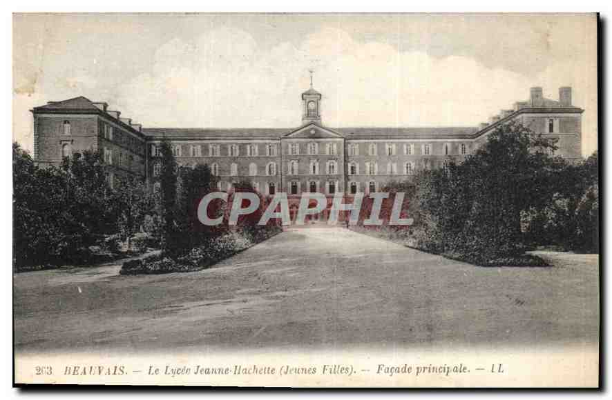 Beaupais — Le Lycée Jeanne-Hachette (Jeunes Filles) — Façade principale — LL