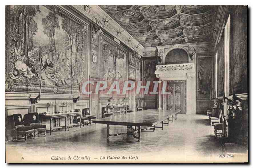 CPA Chateau de Chantilly La Galerie des Cerfs 