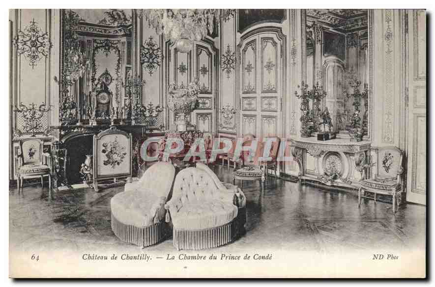 CPA Chateau de Chantilly La Chambre du Prince de Conde 
