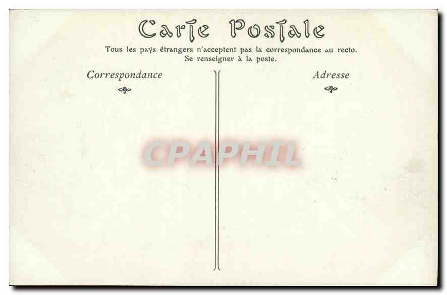 CPA Chateau de Chantilly La Chambre du Prince de Conde  — Rückseite