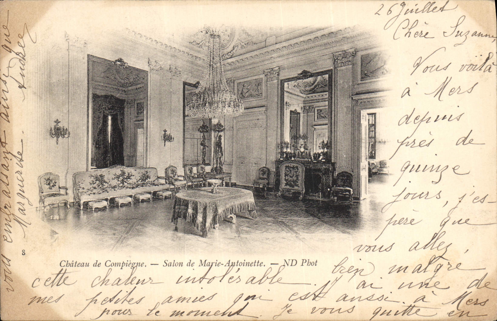 Château de Compiègne — Salon de Marie-Antoinette — ND Phot