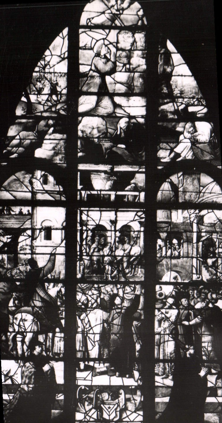 Montfort-l'Amaury — Iglesia de San Pedro — Vidriera XXIII « La Pasión de Nuestro Señor » — siglo XVI
