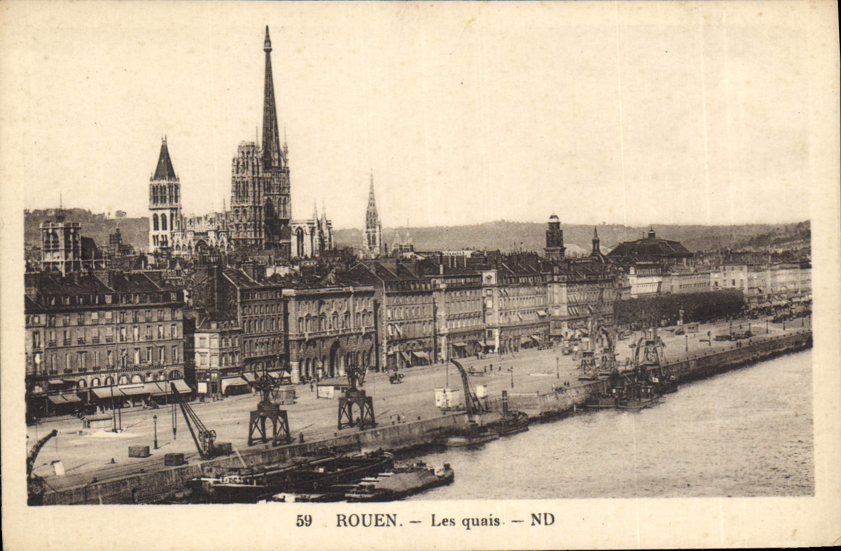 CPA Rouen Les quais 