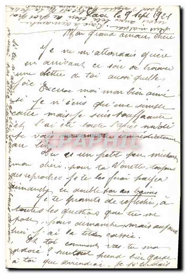CPA Souvenir d'Amour De ces douces heures d'amour Femme — Verso