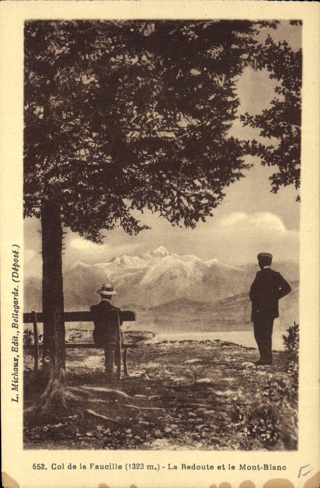 CPA Col de la Faucille La Redoute et le Mont Blanc 