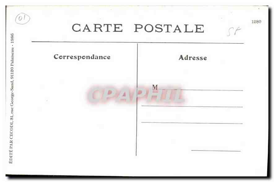 REPRO Abbaye cistercienne de ND des Dombes Gare et poste Marlieux Ciergerie liturgique Le jetage — Rückseite