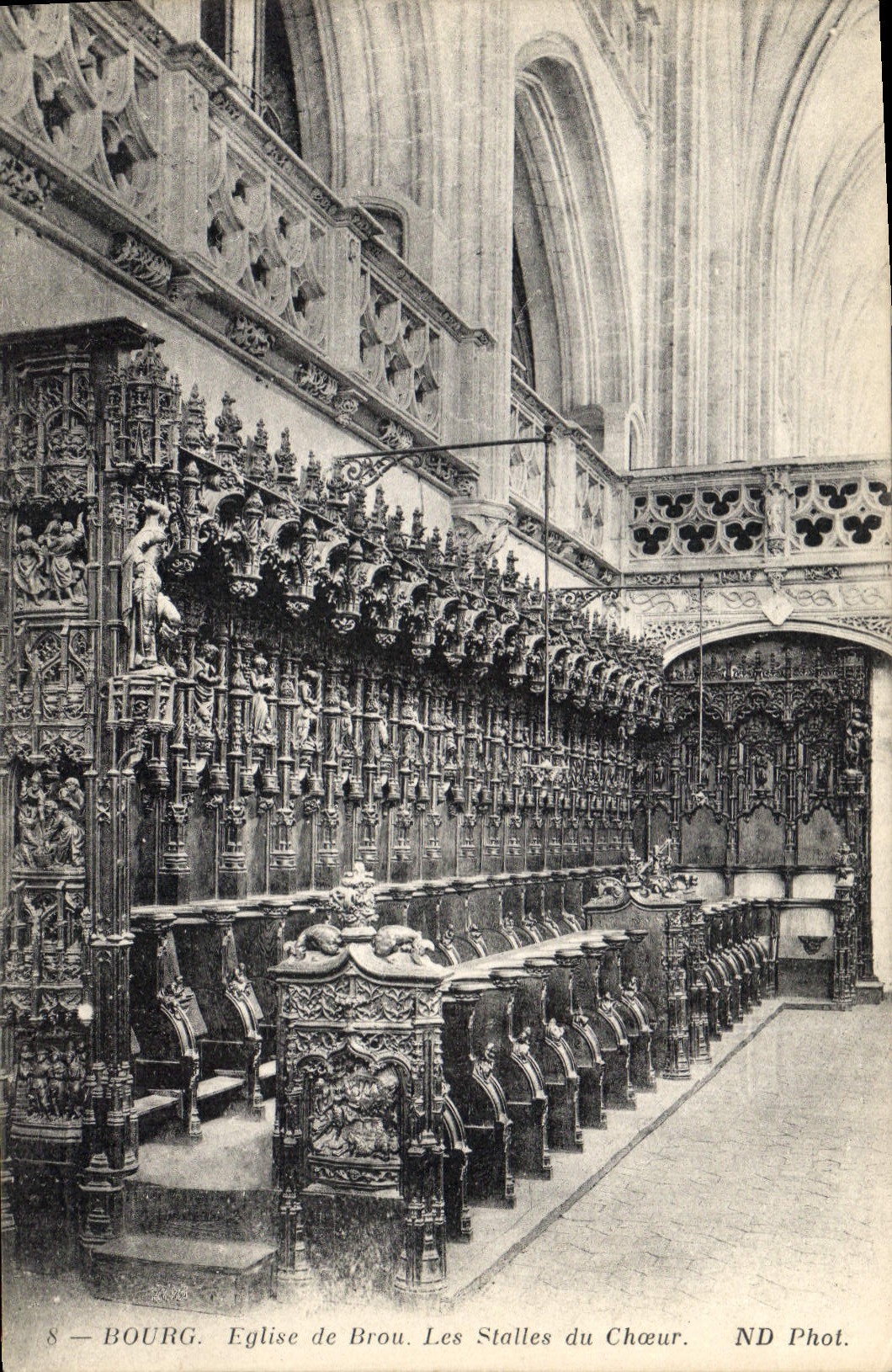 CPA Eglise de Brou Les Stalles du Choeur 
