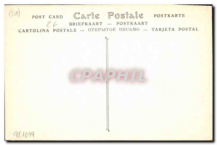 CPA Eglise de Brou Les Stalles du Choeur  — Verso
