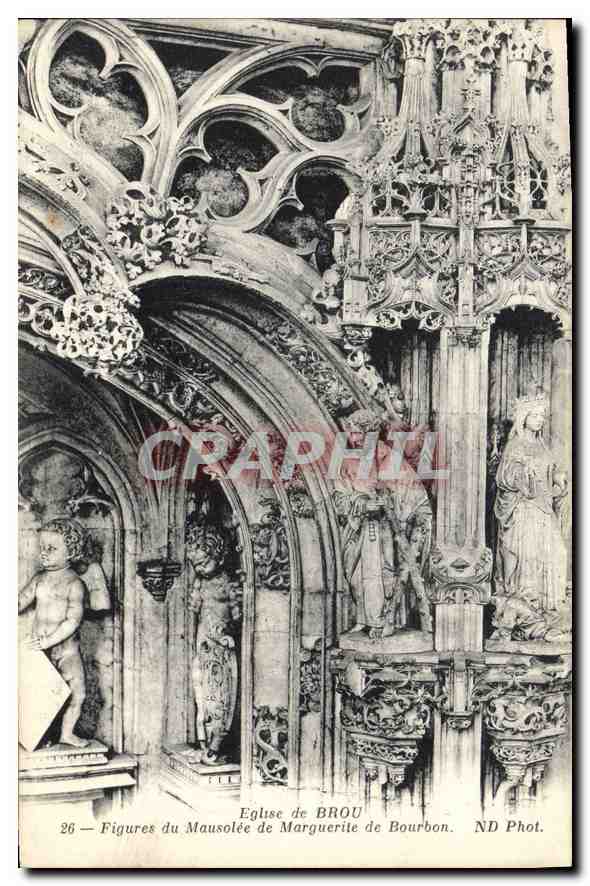 CPA Eglise de Brou Figures du Mausolee de Marquerite de Barbon 