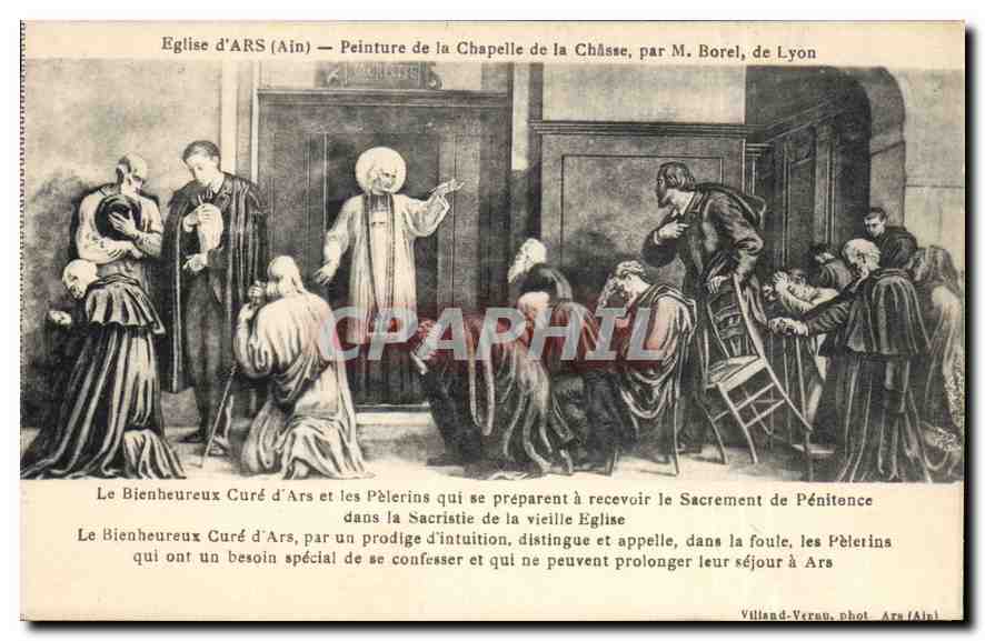 Église d'ARS (Ain) — Peinture de la Chapelle de la Châsse, par M. Borel, de Lyon
