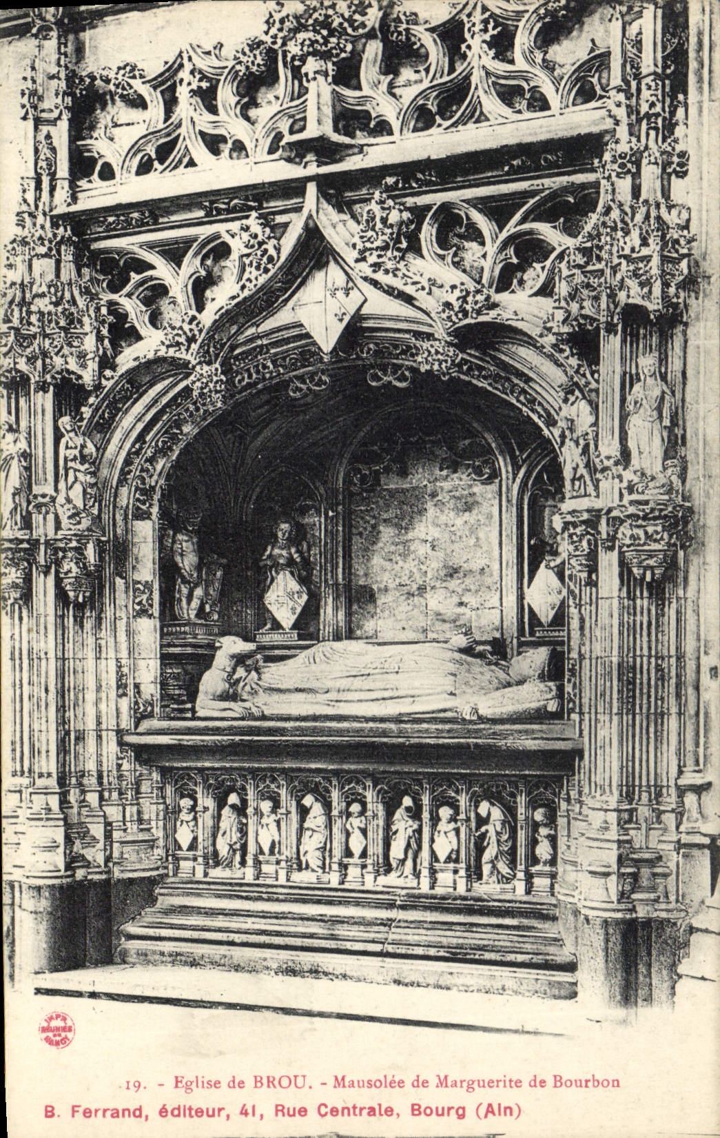 CPA Eglise de Brou Mausolee de Marguerite de Bourbon 