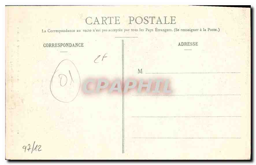 CPA Eglise de Brou Mausolee de Marguerite de Bourbon  — Rückseite