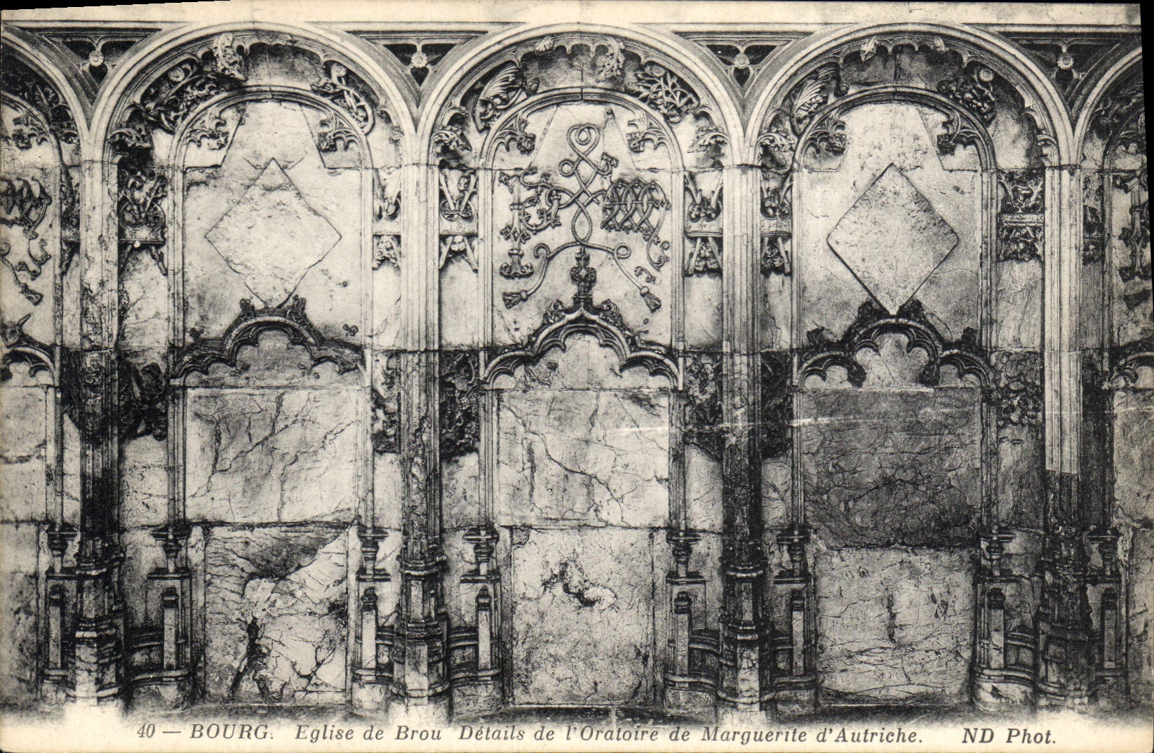 CPA Eglise de Brou Details de Foratoire de Marguerite d' Autriche 