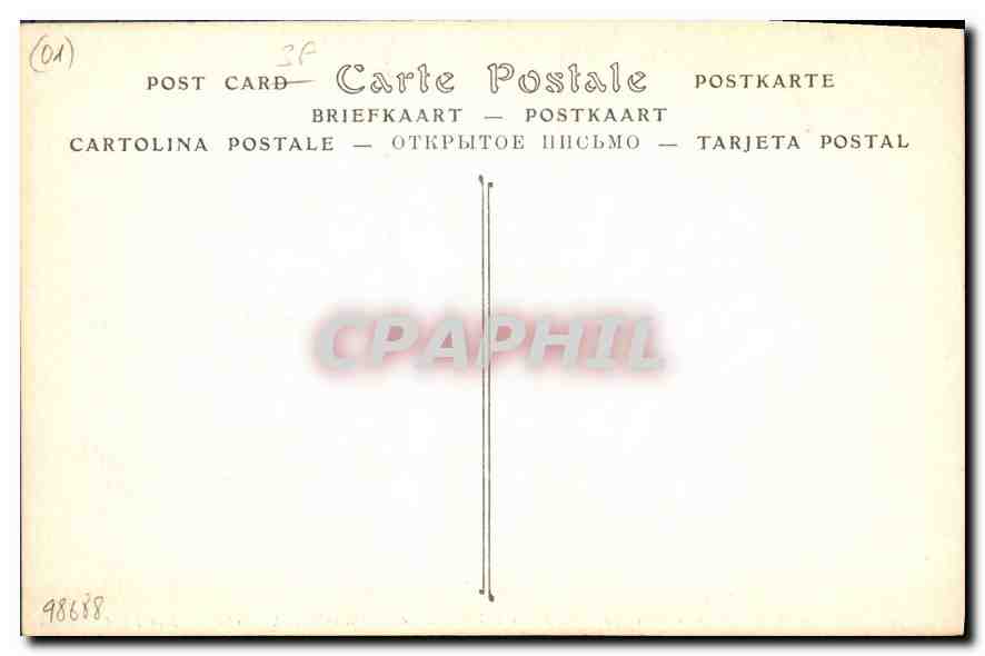 CPA Eglise de Brou Details de Foratoire de Marguerite d' Autriche  — Rückseite