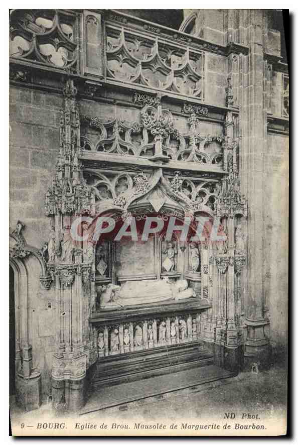 CPA Eglise de Brou Mausolee de Marguerite de Bourbon 