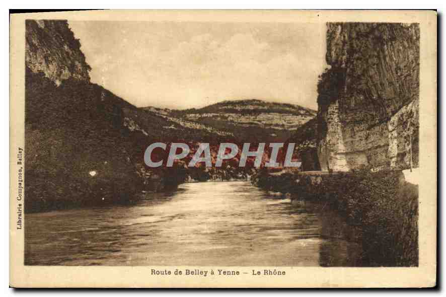 CPA Route de Belley a Yenne Le Rhone 