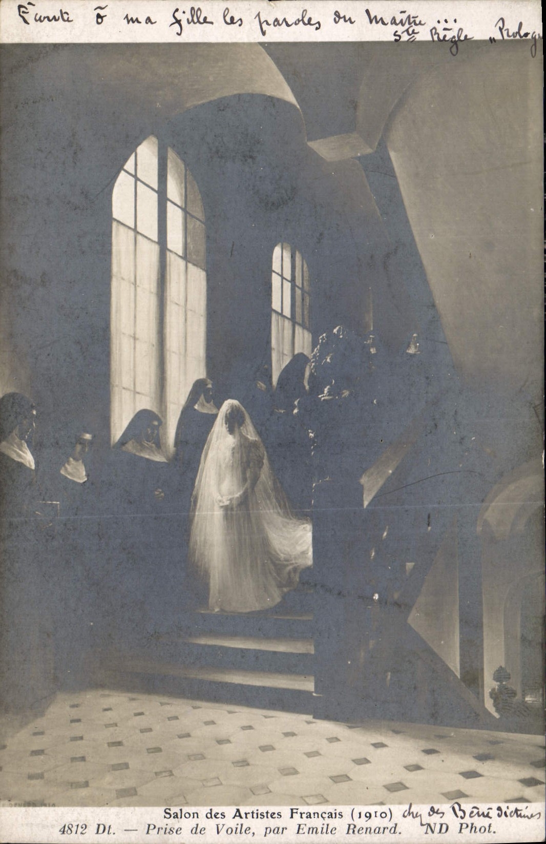 Prise de Voile — Salon des Artistes Français (1910) — par Emile Renard, ND Phot.