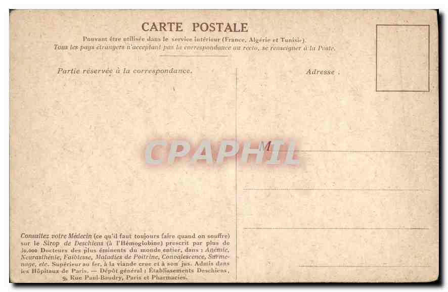 CPA Rouget de Lisle La Marseillaise — Rückseite