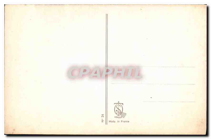 Sœur Thérèse de l'Enfant-Jésus — assise dans le Jardin du Carmel — éditeur non identifié, n° 24 — Verso