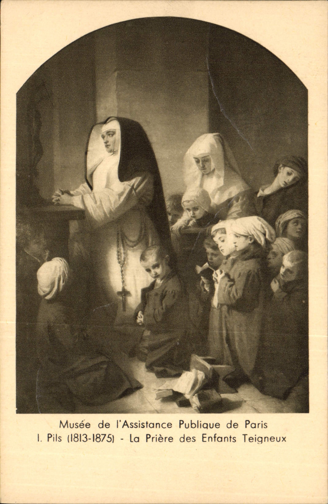 CPA Musee de l'Assistance Publique de Paris La Priere des Enfants Teigneux 